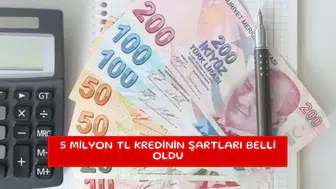 5 milyon TL kredinin şartları belli oldu