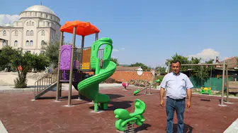 Seyitoba Mahallesi'ndeki çocuk oyun parkı yenilendi