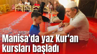 Manisa'da yaz Kur'an kursları başladı