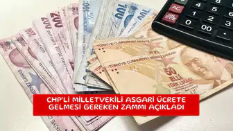 CHP'li milletvekili asgari ücrete gelmesi gereken zammı açıkladı