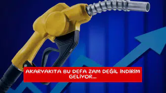 Akaryakıta bu defa zam değil indirim geliyor...