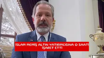 İslam Memiş altın yatırımcısına o saati işaret etti