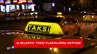 O belediye taksi plakalarını satıyor