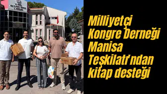 Milliyetçi Kongre Derneği Manisa Teşkilatı'ndan kitap desteği