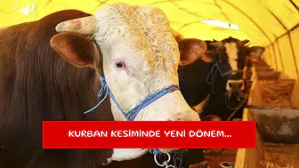 Kurban kesiminde yeni dönem...