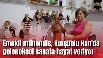 Emekli mühendis, Kurşunlu Han'da geleneksel sanata hayat veriyor
