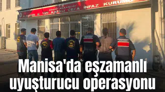 Manisa'da eşzamanlı uyuşturucu operasyonu