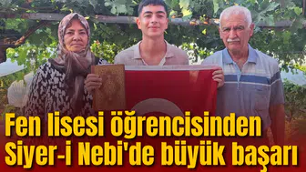 Fen lisesi öğrencisinden Siyer-i Nebi'de büyük başarı: Kutsal topraklara gidecek
