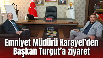 Emniyet Müdürü Karayel’den Başkan Turgut’a ziyaret