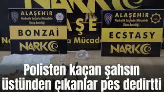 Polisten kaçan şahsın üstünden çıkanlar pes dedirtti