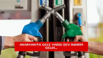 Akaryakıta gece yarısı dev indirim geldi...