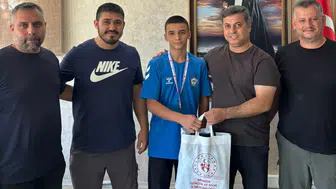 Türkiye şampiyonu Bulut Yaman ödüllendirildi