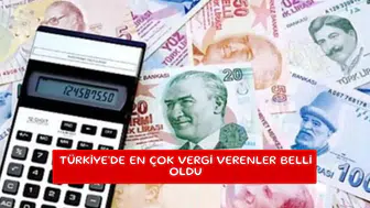 Türkiye'de en çok vergi verenler belli oldu