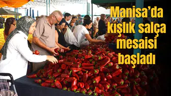 Manisa’da kışlık salça mesaisi başladı