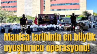 Manisa tarihinin en büyük uyuşturucu operasyonu!