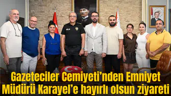 Manisa Gazeteciler Cemiyeti’nden Emniyet Müdürü Karayel’e hayırlı olsun ziyareti