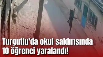Turgutlu'da okul önünde öğrenci dehşet saçtı!