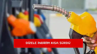 Dizele indirim kısa sürdü