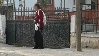 Okula pompalı tüfekle gelen öğrenci böyle görüntülendi