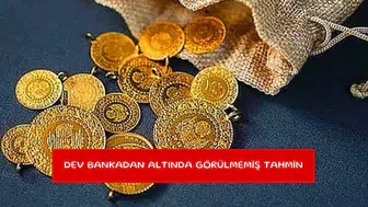 Dev bankadan altında görülmemiş tahmin