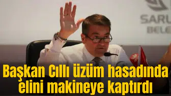 Manisa Saruhanlı Belediye Başkanı Ekrem Cıllı üzüm hasadında elini makineye kaptırdı