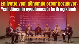 Ehliyette yeni dönemde yapılacaklar anlatıldı