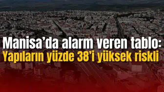 Manisa’da alarm veren tablo: Yapıların yüzde 38’i yüksek riskli