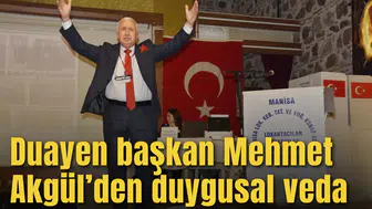 Duayen başkan Mehmet Akgül’den duygusal veda