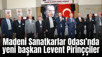 Madeni Sanatkarlar Odası’nda yeni başkan Levent Pirinççiler