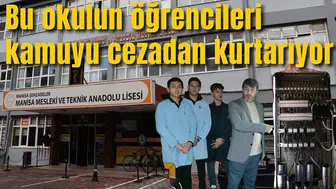 Bu okulun öğrencileri kamuyu cezadan kurtarıyor