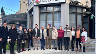 Başkan Mehmet Yılmaz Gazeteciler Cemiyeti’ne ziyaret