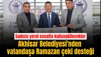 Akhisar Belediyesi'nden vatandaşa Ramazan çeki desteği