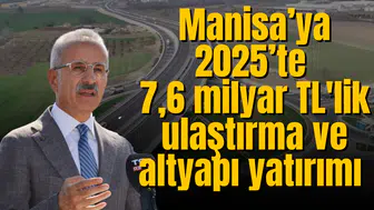 Manisa’ya 2025’te 7,6 milyar TL'lik ulaştırma ve altyapı yatırımı