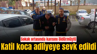 Katil koca adliyeye sevk edildi