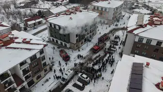 Apartman dairesinde korkutan yangın