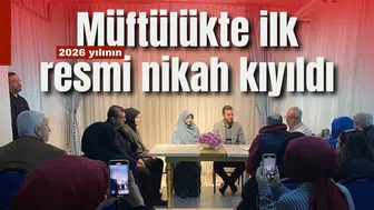 Manisa İl Müftülüğünde 2026 yılının ilk resmî nikâhı kıyıldı