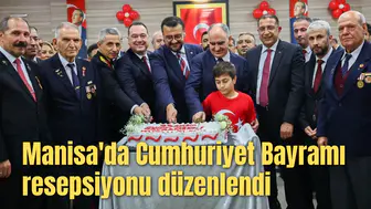 Manisa'da Cumhuriyet Bayramı resepsiyonu düzenlendi