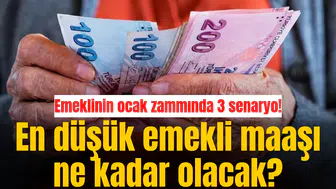Emeklinin ocak zammında 3 senaryo! En düşük emekli maaşı ne kadar olacak?