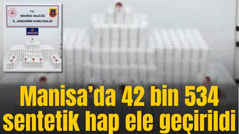 Manisa'da sentetik hap operasyonu: Binlerce ilaç ele geçirildi