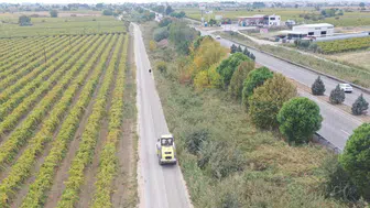 Saruhanlı Belediyesi’nden arazi yollarında asfalt çalışması
