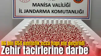 Zehir tacirlerine darbe: 86 bin 654 sentetik ecza hapı ele geçirildi