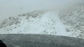 Nemrut Kalderası beyaza büründü