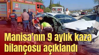 Manisa'nın 9 aylık kaza bilançosu açıklandı