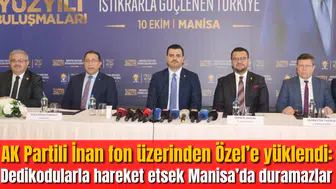 AK Partili İnan fon üzerinden Özel’e yüklendi: Dedikodularla hareket etsek Manisa’da duramazlar