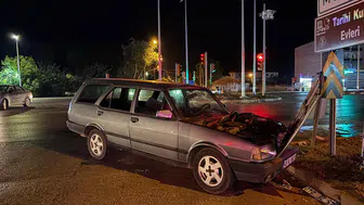 Kula’da iki otomobil çarpıştı: 1 yaralı