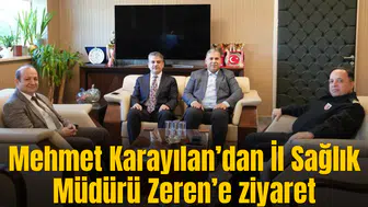 Mehmet Karayılan’dan İl Sağlık Müdürü Zeren’e ziyaret
