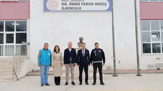 İLÇE MİLLİ EĞİTİM MÜDÜRÜ GENÇAY DR. ÖMER FARUK MERİÇ İLKOKULUNU ZİYARET ETTİ