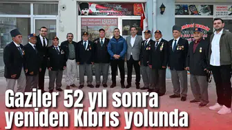 Gaziler 52 yıl sonra yeniden Kıbrıs yolunda