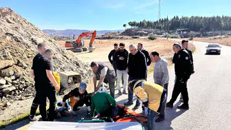 Kula'da otomobil ile motosiklet çarpıştı: 1 ağır yaralı