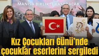 Kız Çocukları Günü’nde çocuklar eserlerini sergiledi